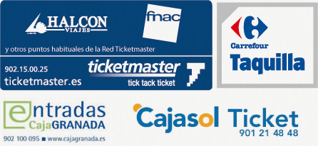 Compra de entradas online Ticketmaster: Carrefour, Fnac, Cajasol